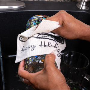 Christmas Sleigh Set of 3 (One of each design) Paper Towel Replacements | Swededishcloths