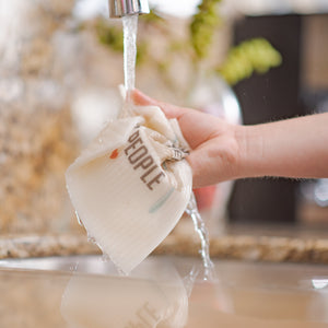 Eco-Friendly Swedish Dishcloths - Yellow Llama Set of 3 (Paper Towel Replacements)