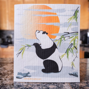 Panda Sitting Set of 3 Paper Towel Replacements | Swededishcloths