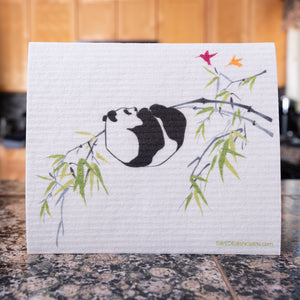 Panda in Tree Set of 3 Paper Towel Replacements | Swededishcloths