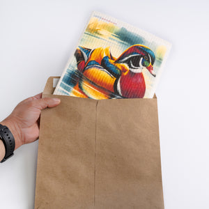 Eco-Friendly Swedish Dishcloths - Wood Duck Set of 3 (Paper Towel Replacements)