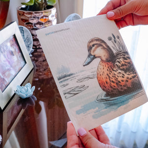 Eco-Friendly Swedish Dishcloths - Mottled Duck Set of 3 (Paper Towel Replacements)
