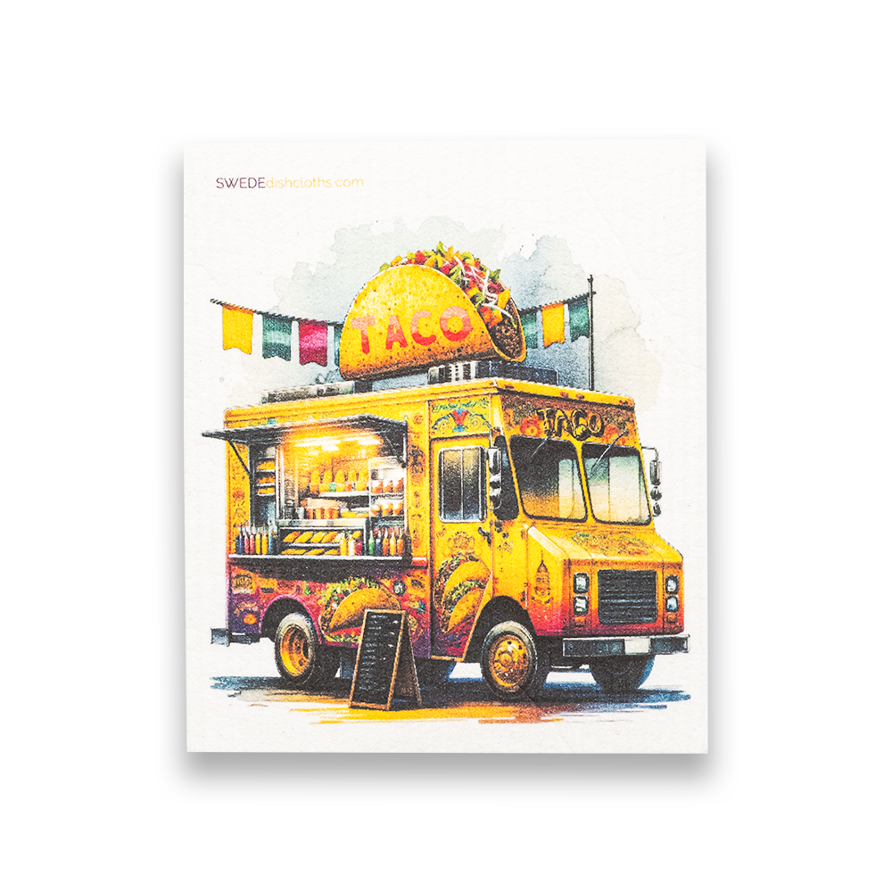 Eco-Friendly Swedish Dishcloths - Taco Truck (Paper Towel Replacement)