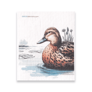 Eco-Friendly Swedish Dishcloths - Mixed Ducks Set of 3 (Paper Towel Replacements, One of Each Design) - SWEDEdishcloths.com