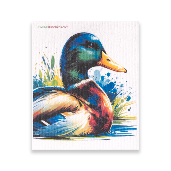 Eco-Friendly Swedish Dishcloths - Mallard Duck (Paper Towel Replacement)