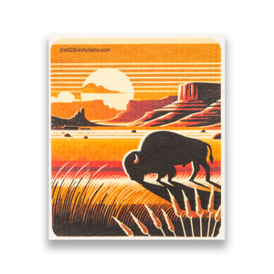 Eco-Friendly Swedish Dishcloths - Bison and the Buttes (Paper Towel Replacement)