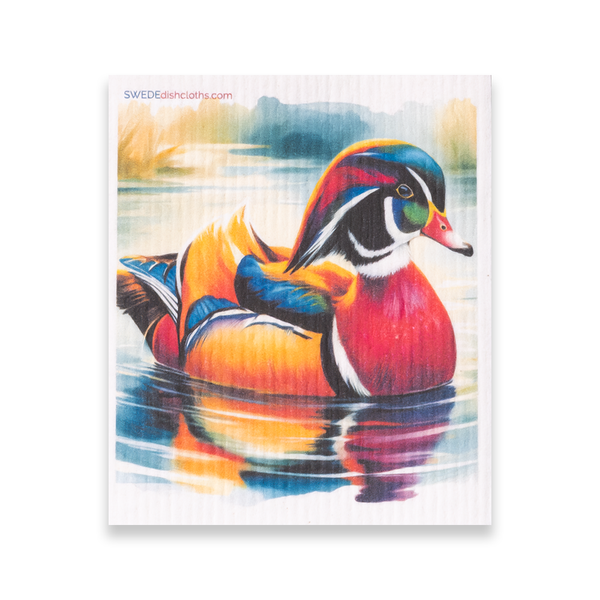 Eco-Friendly Swedish Dishcloths - Wood Duck (Paper Towel Replacement)