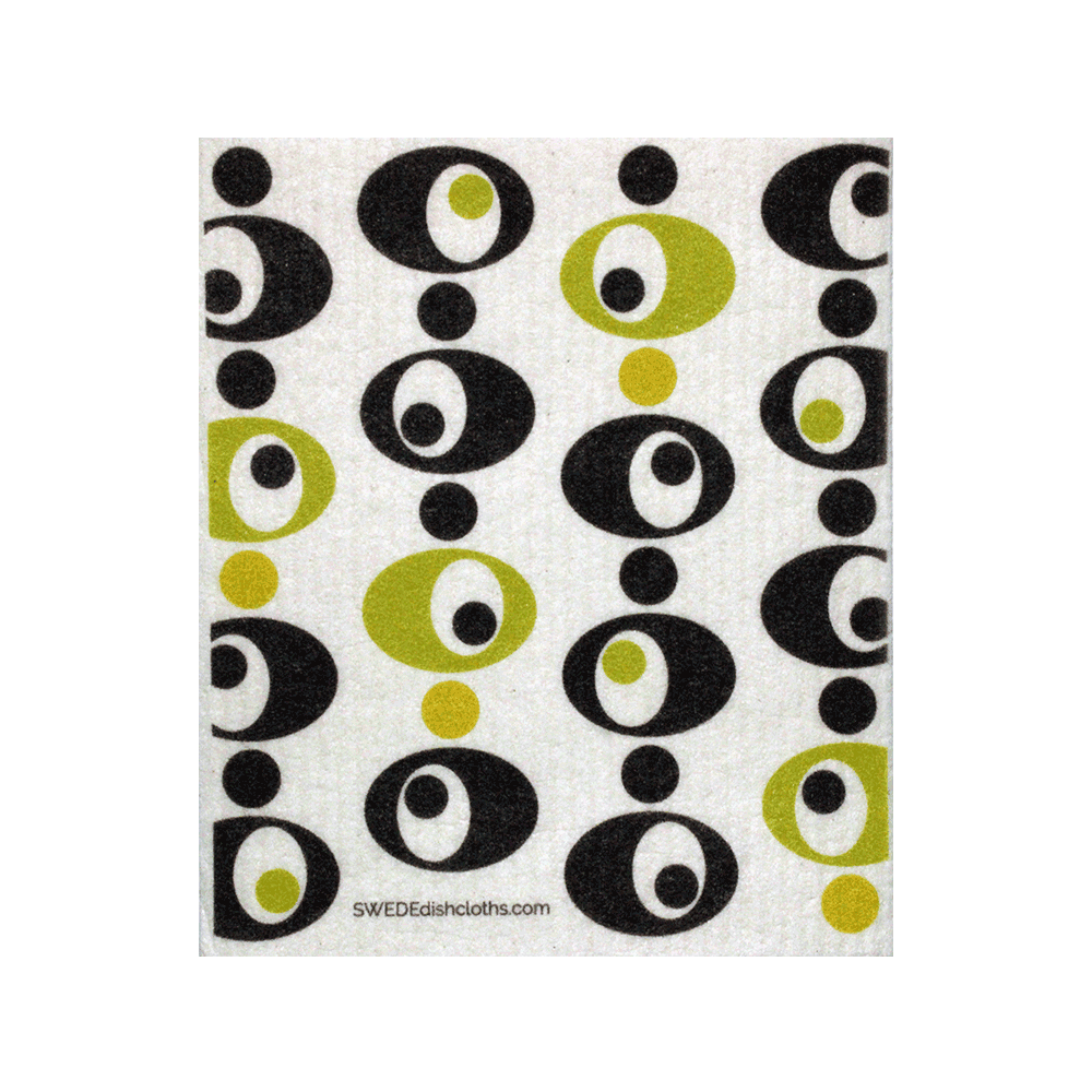 Modern Circles One Swedish Dishcloth