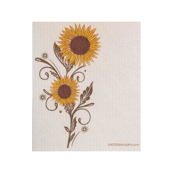 Sunshine Sunflower One Swedish Dishcloth