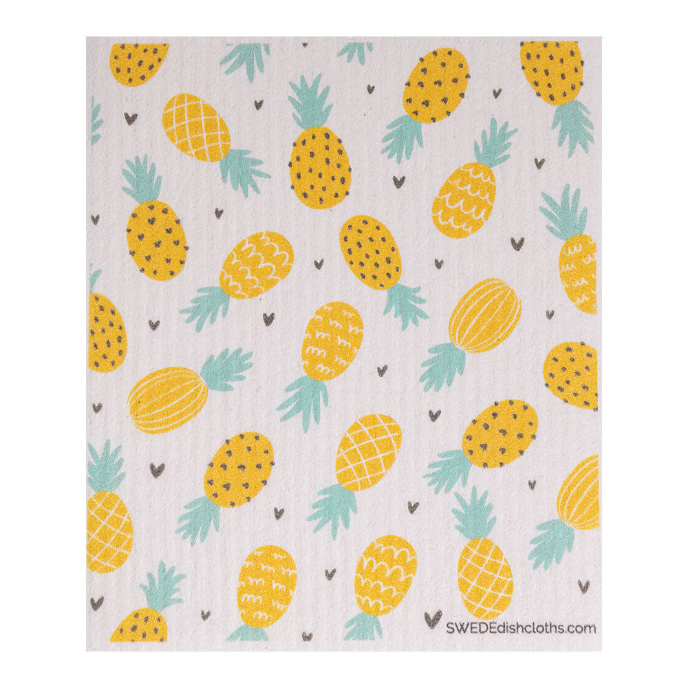 Swedish Dishcloth (Pineapple Collage) Single Paper Towel Replacement| Swededishcloths